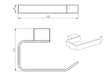 Kartell K-VIT Premium Paper Holder – Chrome (ACC302)