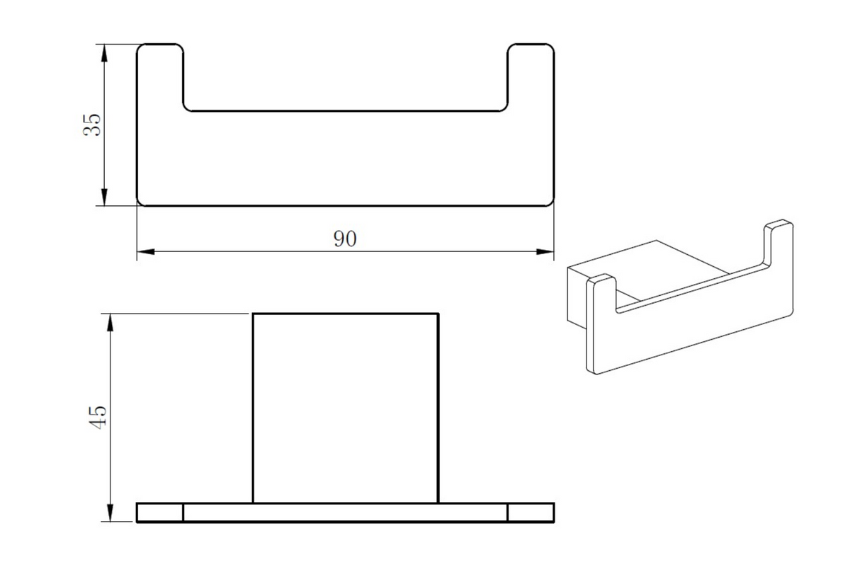 Kartell K-VIT Premium Robe Hook – Chrome (ACC304)