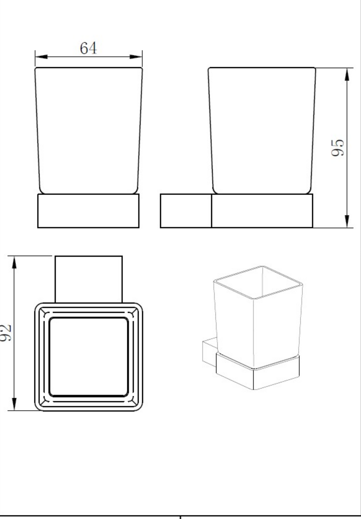 Kartell K-VIT Premium Tumbler Holder – Chrome (ACC305)