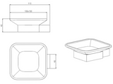 Kartell K-VIT Premium Soap Dish Holder – Chrome (ACC306)