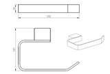 Kartell K-VIT Premium Paper Holder – Matt Black (ACC312)