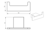 Kartell K-VIT Premium Robe Hook – Matt Black (ACC314)