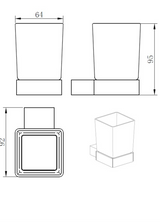 Kartell K-VIT Premium Tumbler Holder – Matt Black (ACC315)