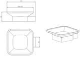 Kartell K-VIT Premium Soap Dish Holder – Matt Black (ACC316)