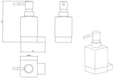 Kartell K-VIT Premium Soap Dispenser – Matt Black (ACC317)