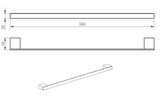 Kartell K-VIT Premium Towel Bar – Brushed Brass (ACC331)