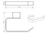 Kartell K-VIT Premium Paper Holder – Brushed Brass (ACC332)