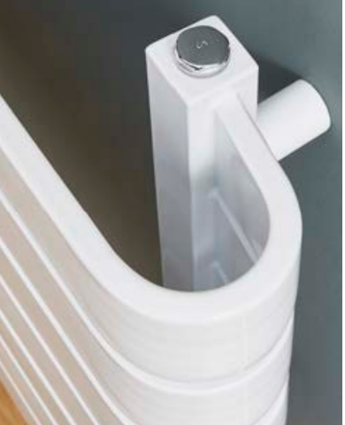 Kartell K-VIT Denver Designer Radiator 1000x500mm Textured Grey and White Gloss (DEN500-1000A)(DEN500-1000WT)