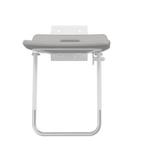Pressalit VALUE IV Folding Shower Seat With Supporting Leg, Fixed Height Anthracite (R1622000112)