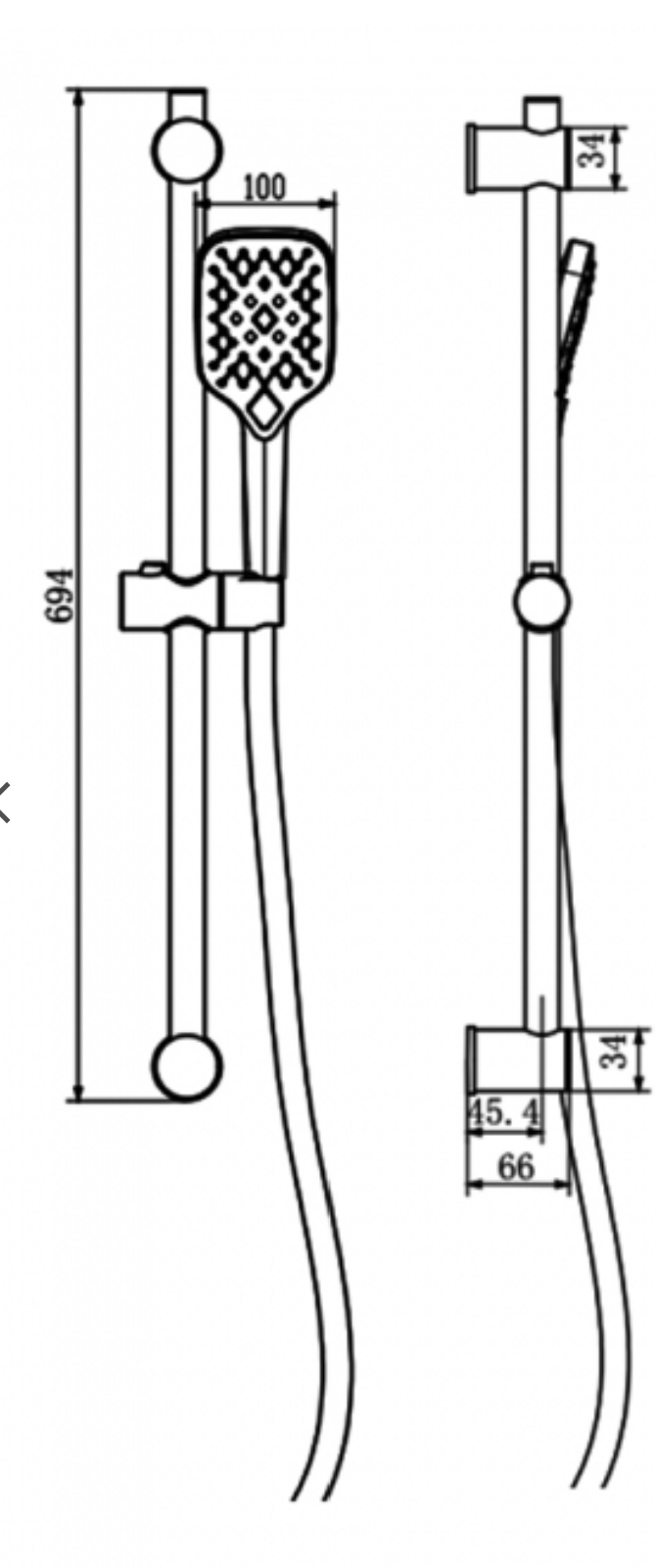 Kartell K-VIT Kolt Slide Rail Kit – Matt Black (SHO312KBL)