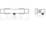 Kartell K-VIT Kolt Thermostatic Bar Shower – Brushed Nickel (SHO331KBN)