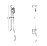 Kartell K-VIT Kolt Slide Rail Kit – Brushed Brass (SHO322KBB)