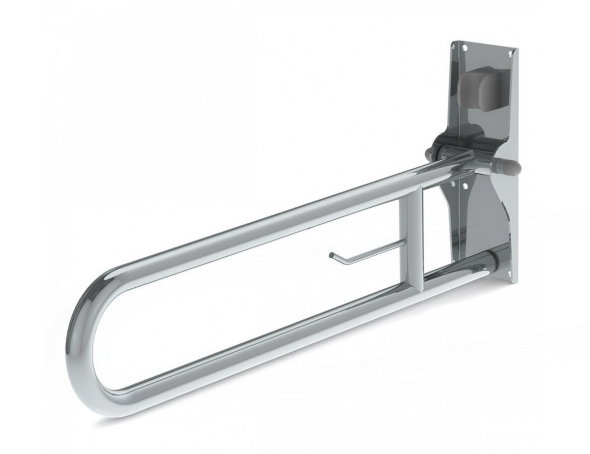 AKW 1800 Series Fold Up Toilet Support Rail – With or Without Leg, Choice of Colour, photo 8