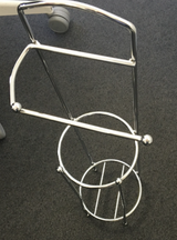 AKW Free Standing Toilet Roll Holder Silver (23651)