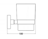 AKW Mars Toothbrush Holder Silver (23673)