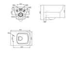 Kartell K-VIT Korsika Wall Hung WC Pan (POT671KO)