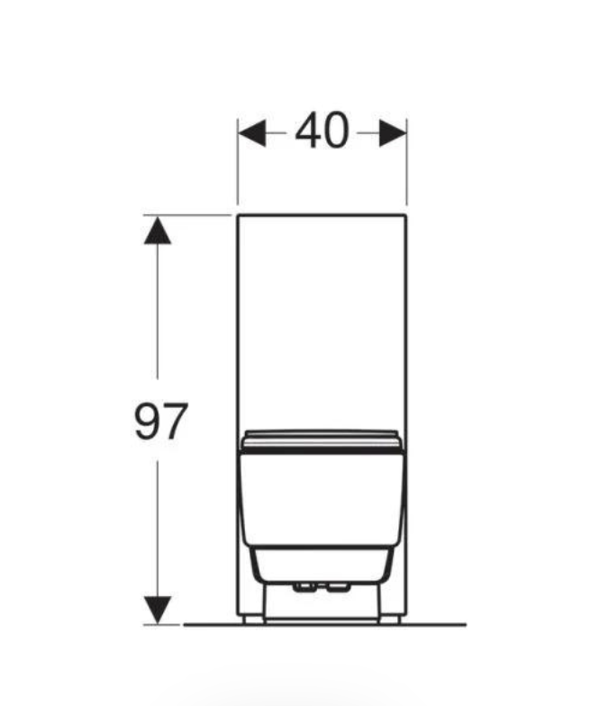 Geberit AquaClean Mera Floor Standing Wash & Dry Toilet (23864)