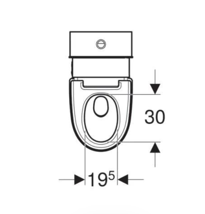 Geberit AquaClean Mera Floor Standing Wash & Dry Toilet (23864)