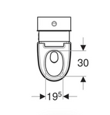 Geberit AquaClean Mera Floor Standing Wash & Dry Toilet (23864)