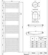 Kartell K-Vit K-Rail 25mm Straight Heated Towel Rail in Chrome