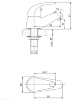 Kartell K-VIT G4K 1/2" Basin Taps (Pair) Chrome (TAP114G4K)