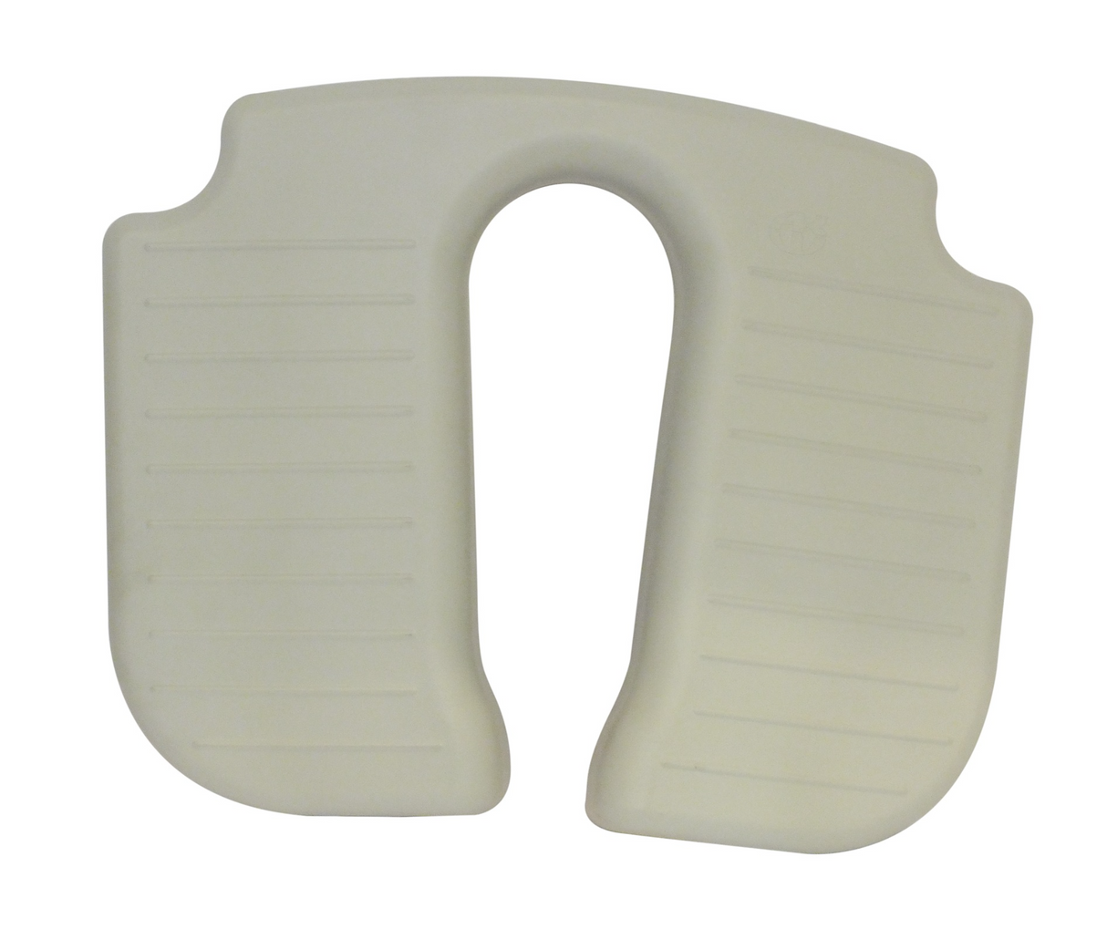 AKW 4000 Series Extra Wide Horseshoe Grey Padded Wall Mounted Shower Seat With Support Legs (04220P)