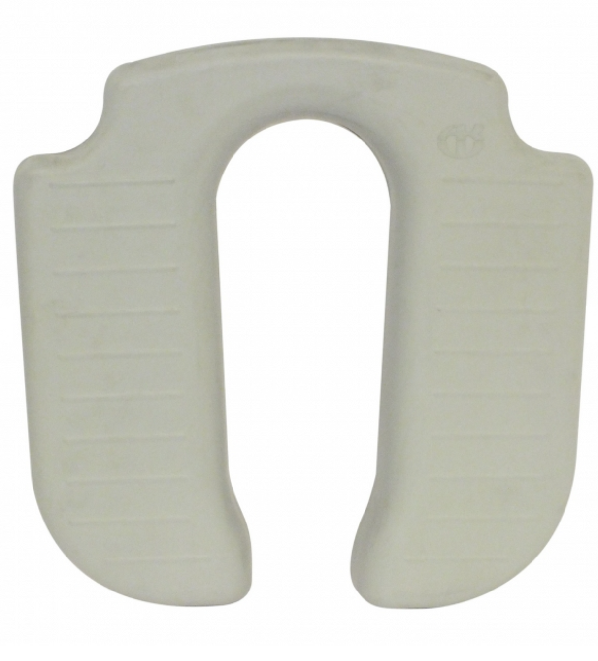 AKW 4000 Series Standard Horseshoe Wall Mounted Shower Seat with Grey Padded Back and Arms (04260P)