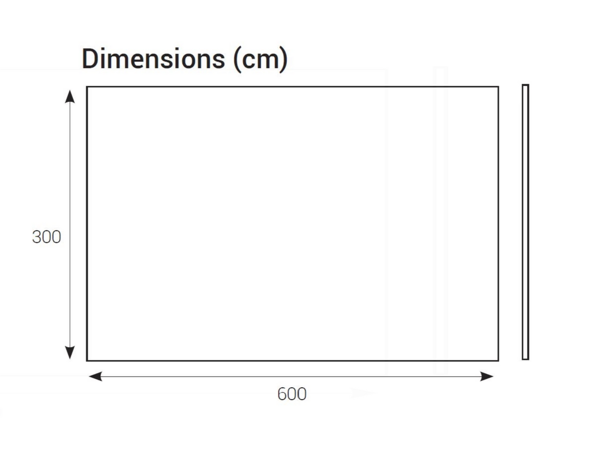AKW Tiles - Flat Gloss Plain White 300x600mm 1.8sqm 10pk (30091WH2)