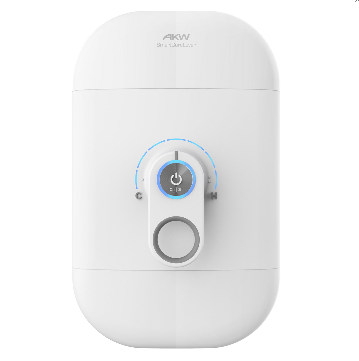 AKW SmartCare Lever White With Silver - White Kit 9.5KW (29091WH)