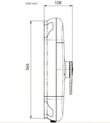 AKW SmartCare Lever 8.5kW and Chrome Care Kit (29090CH)