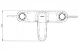 AKW Lever Mixer Bath Tap Chrome (30855)