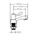 AKW Lever Mixer Bath Tap Chrome (30855)