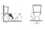 AKW Livenza Sanitaryware - Close Coupled WC (23501)