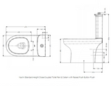 AKW Navlin Cistern With Raised Push Button Flush (23574)
