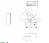 AKW Navlin Corner Wash Basin (23548)