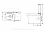 AKW Navlin Raised Height Close Coupled Lever Flush 650mm WC Suite (28323)