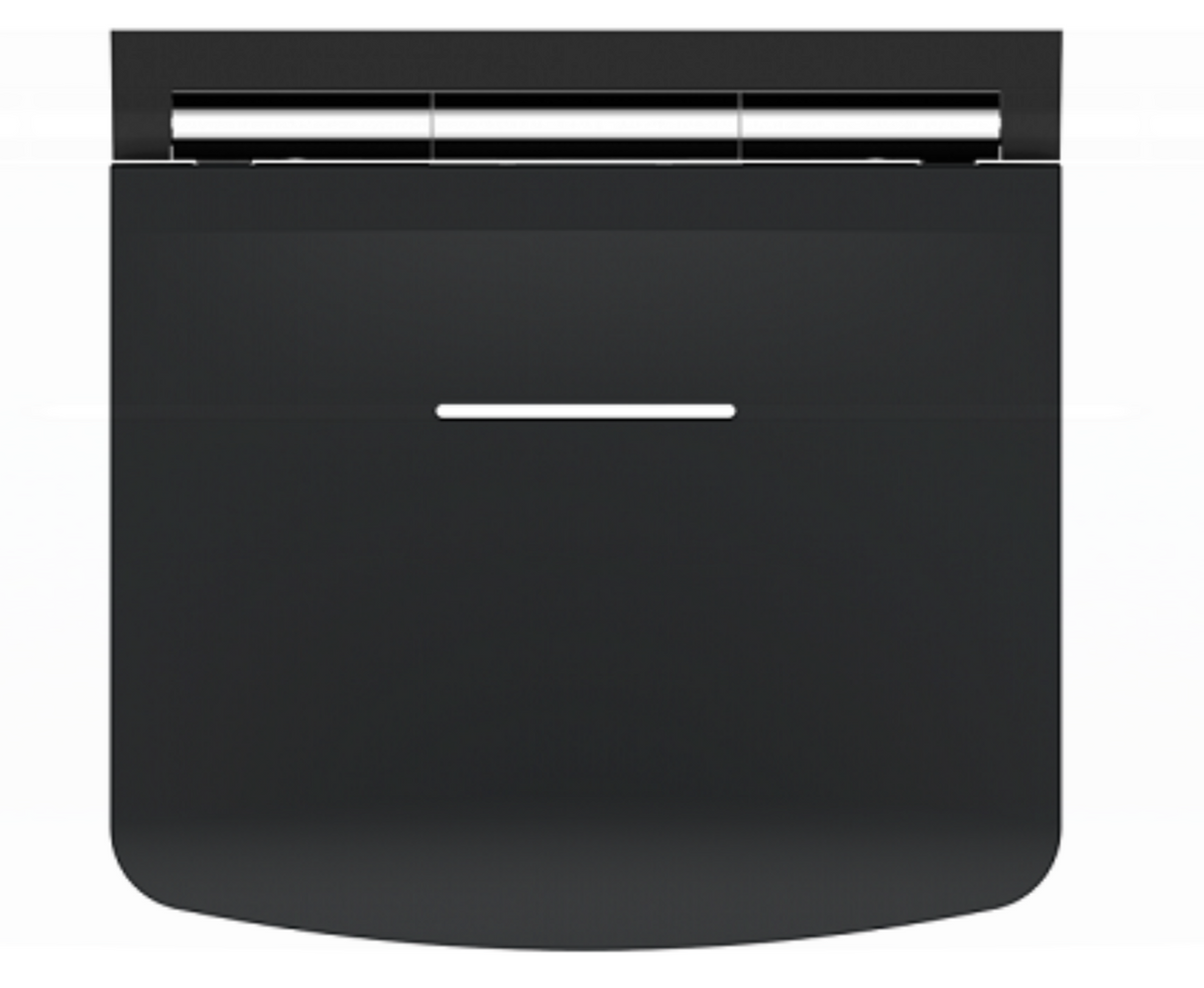AKW Onyx Fold Up Shower Seat with Adjustable Leg - Black (02810BK-LS)