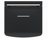 AKW Onyx Fold Up Shower Seat with Adjustable Leg - Black (02810BK-LS)