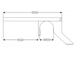 AKW Onyx Large Bathroom Shelf (23680)