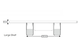 AKW Onyx Large Bathroom Shelf (23680)
