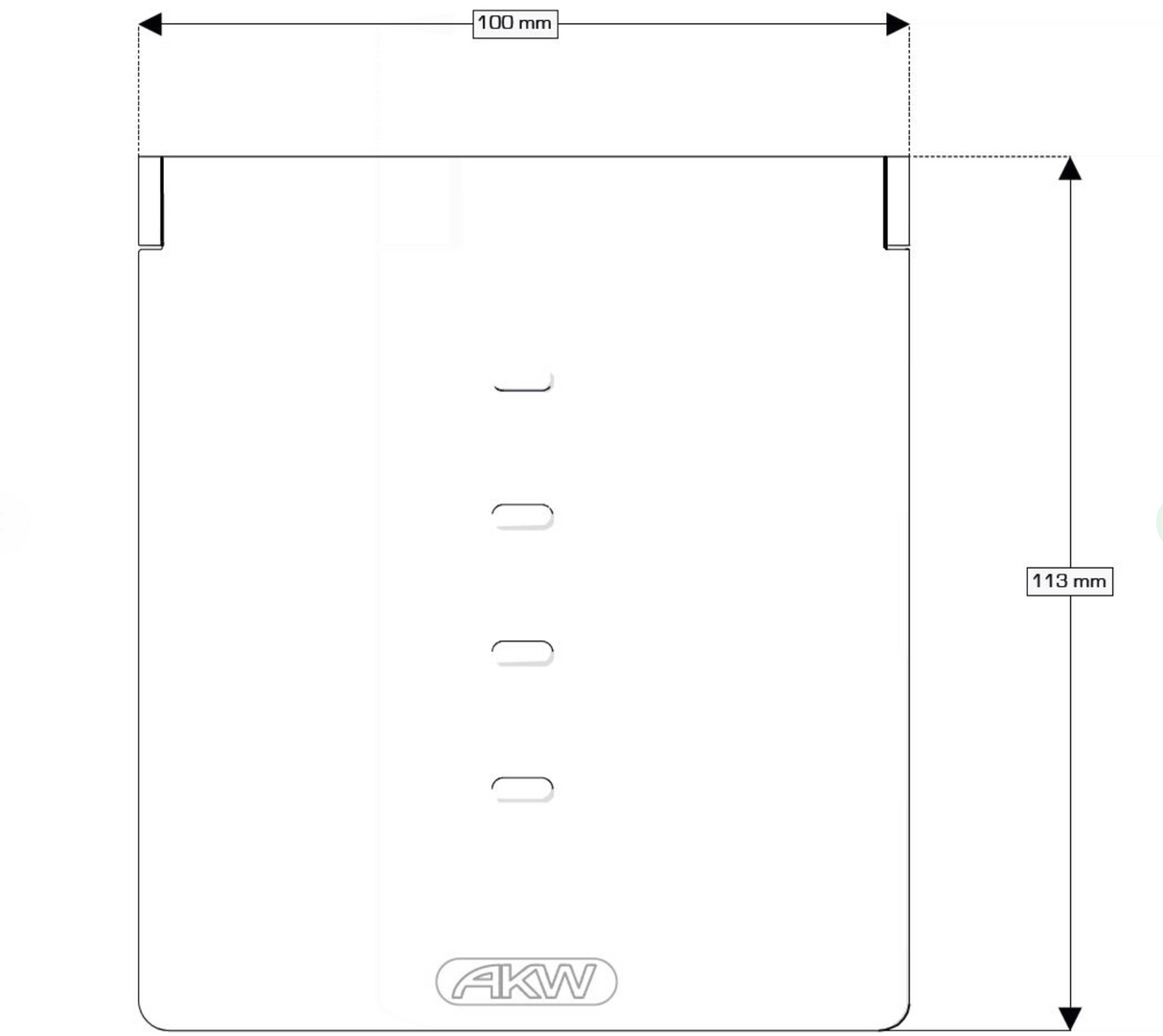 AKW Onyx Soap Dish Chrome (23683)