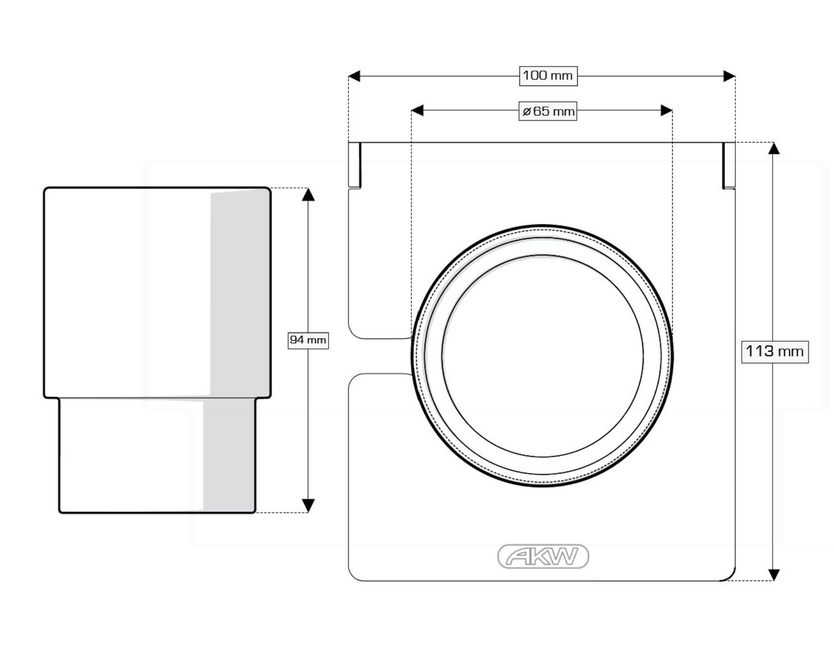 AKW Onyx Tumbler Chrome (23682)