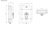 AKW SmartCare Lever White With Silver - White Kit 9.5KW (29091WH)