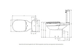 AKW Standard Close Coupled  Doc M Pack Fluted Blue (28312FBU)