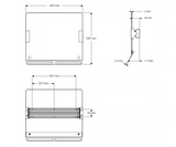 AKW Tilted Mirror with Handle (23605SS)