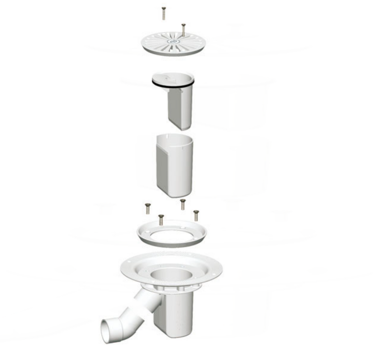 AKW Tuff Form 1 Part Gravity Waste Adaptor TF75 - Vinyl Floors (25106)