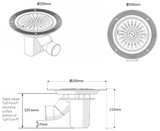 AKW Tuff Form 1 Part Gravity Waste Adaptor TF75 - Vinyl Floors (25106)
