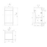 Kartell K-VIT Dove 900mm L-Shaped Door Unit Right-Hand Furniture Pack - Slate Grey- Cistern Included (DOVLSVU-SG - DOVLSWC-SG - MAT900RH - ACC001N)
