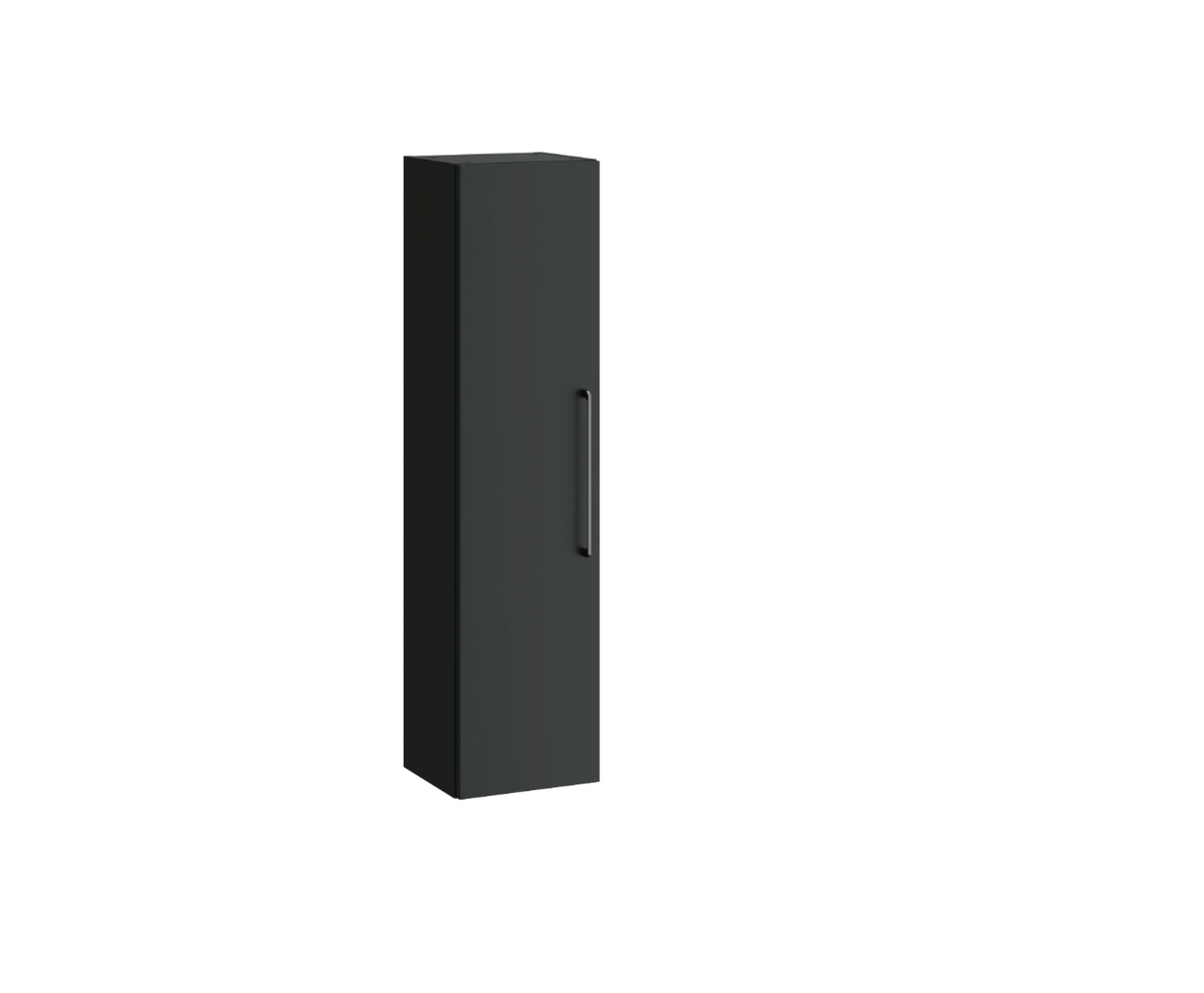Kartell K-VIT Dove wall hung tall unit in matt anthracite