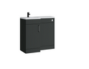 Kartell K-VIT Dove 900mm L-shaped furniture pack in matt anthracite